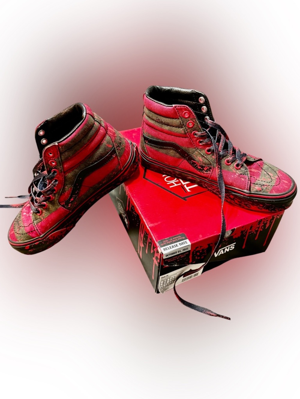 Vans x House of Terror SK8-Hi "The Nightmare on Elm Street" Freddy Krueger - Picture 12 of 14